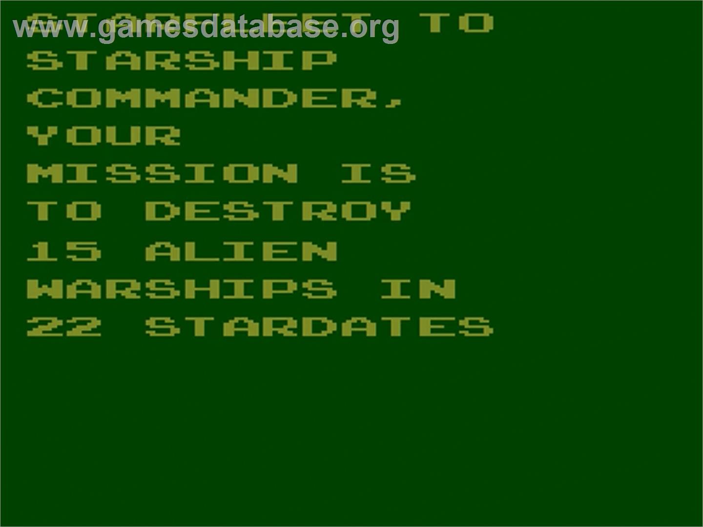 Stellar Track - Atari 2600 - Artwork - Title Screen