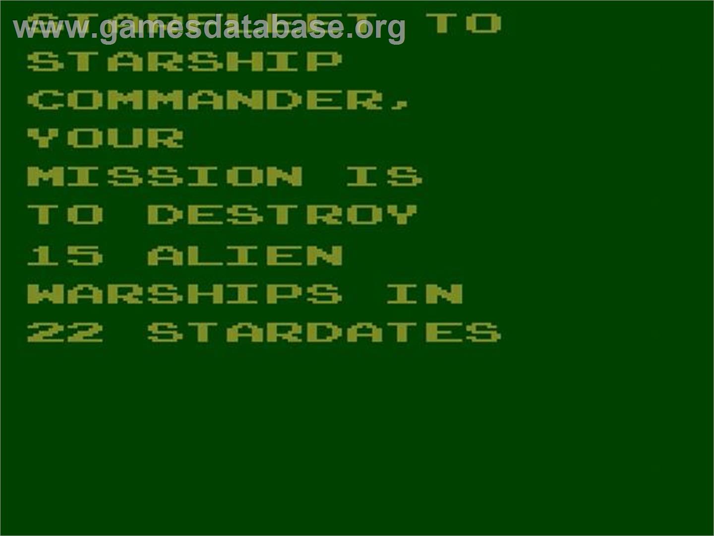 Stellar Track - Atari 2600 - Artwork - Title Screen