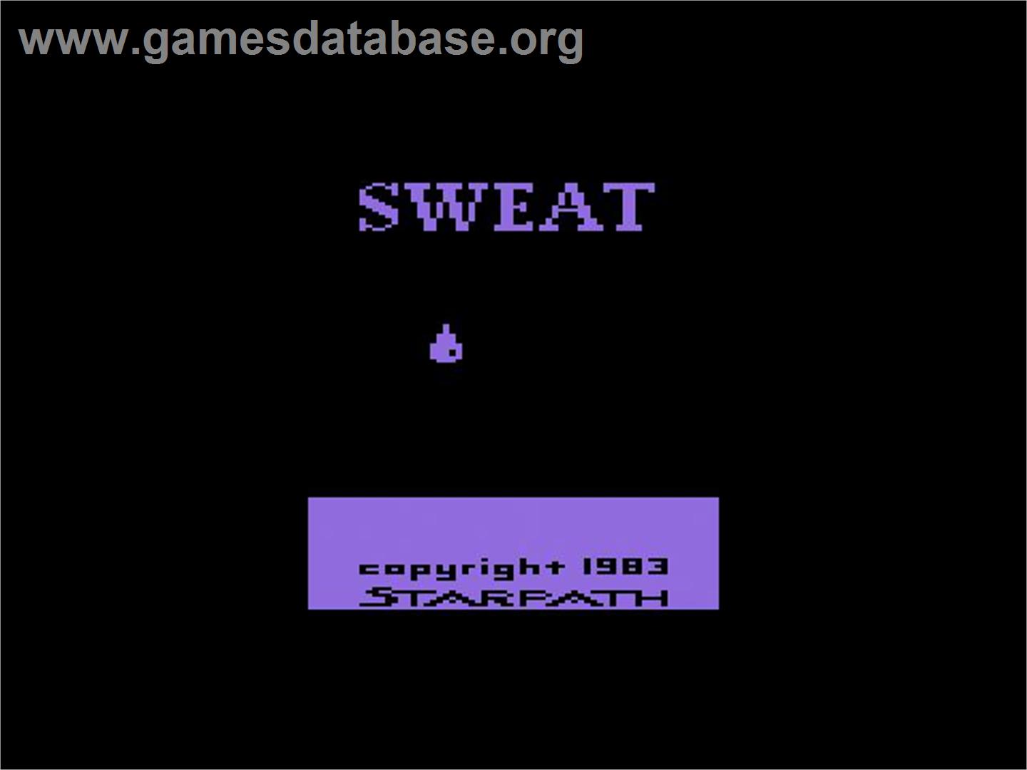 Sweat! - The Decathlon Game - Atari 2600 - Artwork - Title Screen