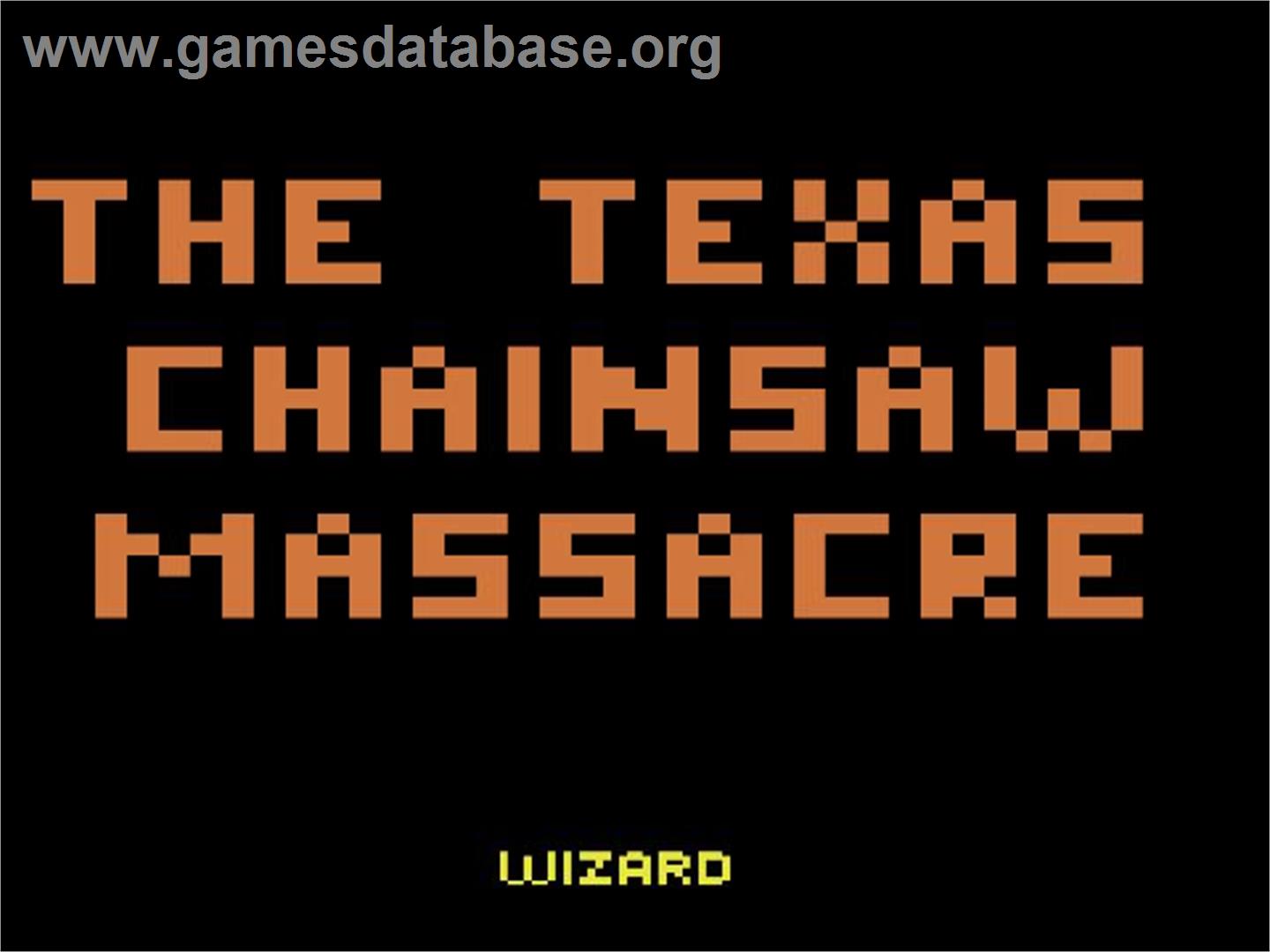 Texas Chainsaw Massacre, The - Atari 2600 - Artwork - Title Screen