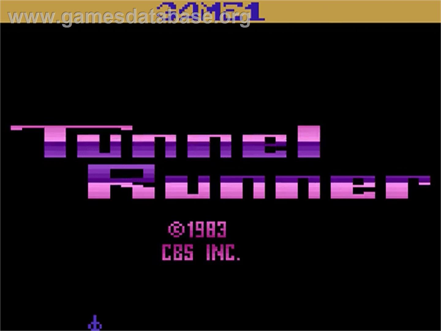 Tunnel Runner - Atari 2600 - Artwork - Title Screen