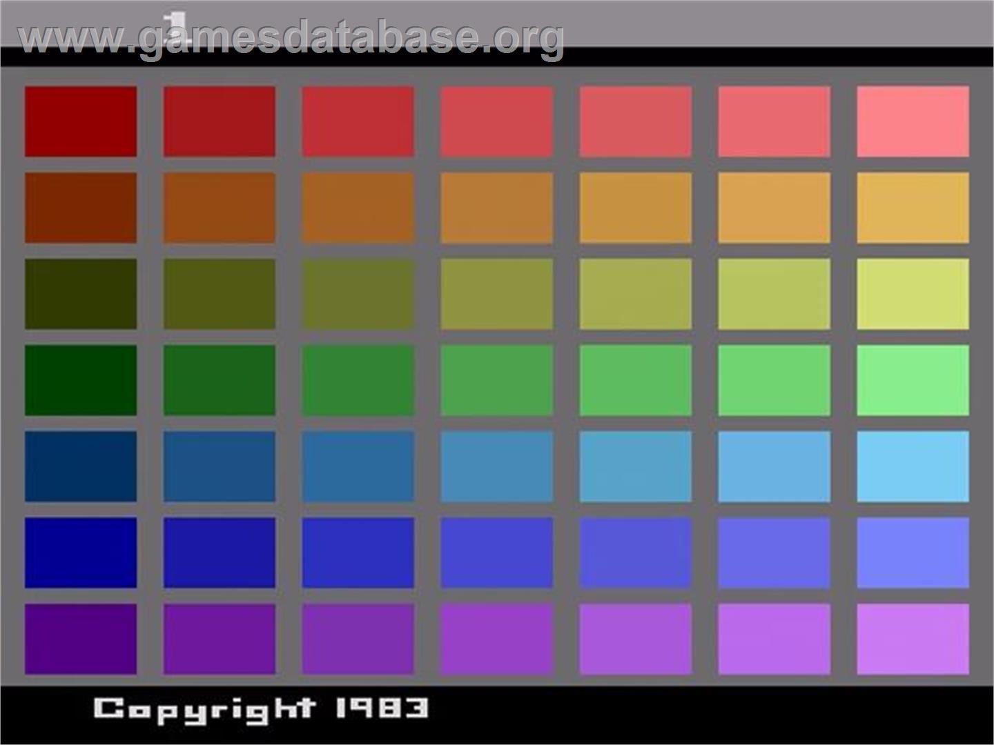 Unknown Activision Game #1 - Atari 2600 - Artwork - Title Screen