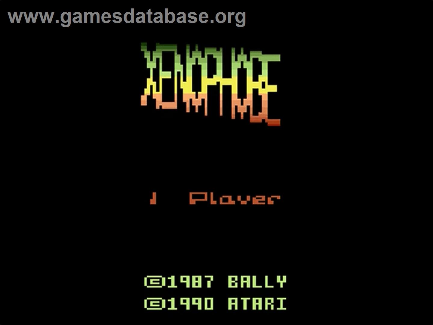 Xenophobe - Atari 2600 - Artwork - Title Screen