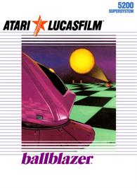 Box cover for Ballblazer on the Atari 5200.