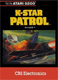 Box cover for K-Star Patrol (Atari 8bit conversion) on the Atari 5200.