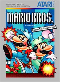 Box cover for Mario Bros. on the Atari 5200.