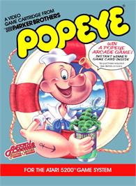Box cover for Popeye on the Atari 5200.