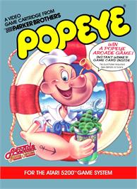 Box cover for Popeye on the Atari 5200.