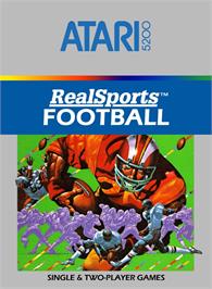 Box cover for RealSports Football on the Atari 5200.