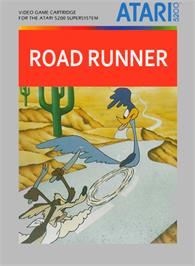 Box cover for Road Runner on the Atari 5200.