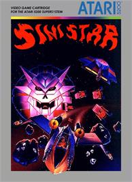 Box cover for Sinistar (Atari 8bit conversion) on the Atari 5200.