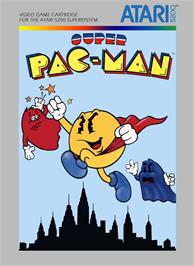 Box cover for Super Pac-Man on the Atari 5200.