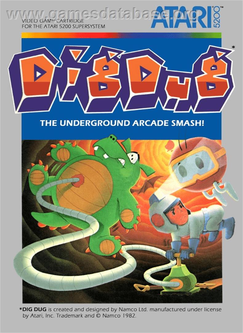 Dig Dug - Atari 5200 - Artwork - Box