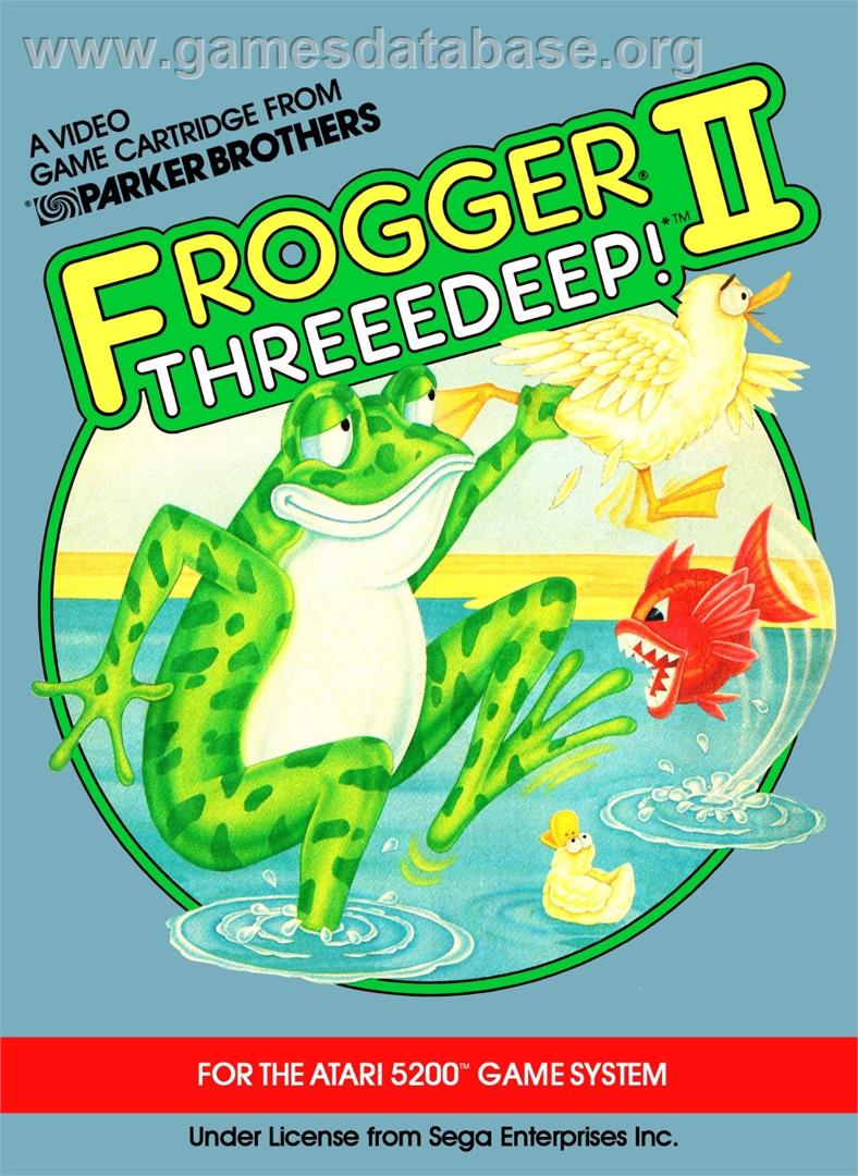 Frogger 2 - Threeedeep! - Atari 5200 - Artwork - Box