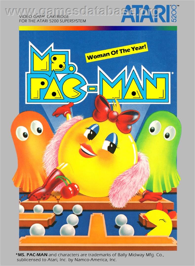 Ms. Pac-Man - Atari 5200 - Artwork - Box