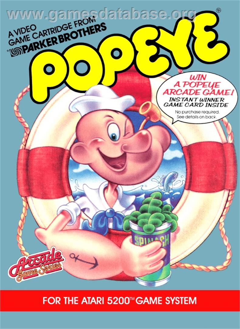 Popeye - Atari 5200 - Artwork - Box