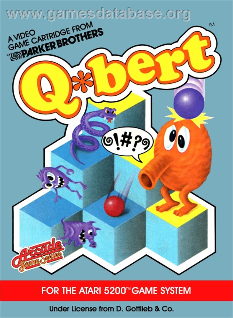 Q*bert - Atari 5200 - Artwork - Box
