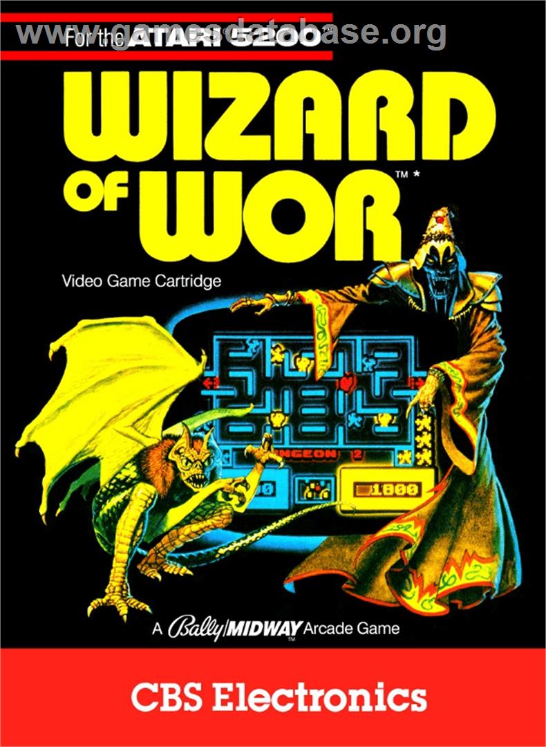 Wizard of Wor - Atari 5200 - Artwork - Box