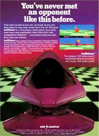 Box back cover for Ballblazer on the Atari 5200.