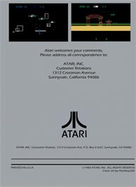 Box back cover for Blaster on the Atari 5200.