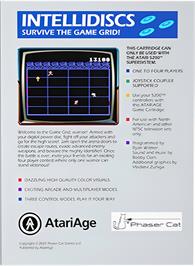 Box back cover for Intellidiscs on the Atari 5200.