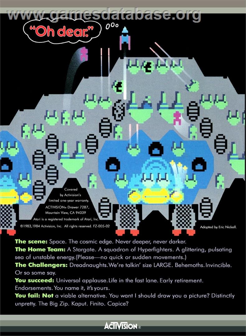 Dreadnaught Factor, The - Atari 5200 - Artwork - Box Back