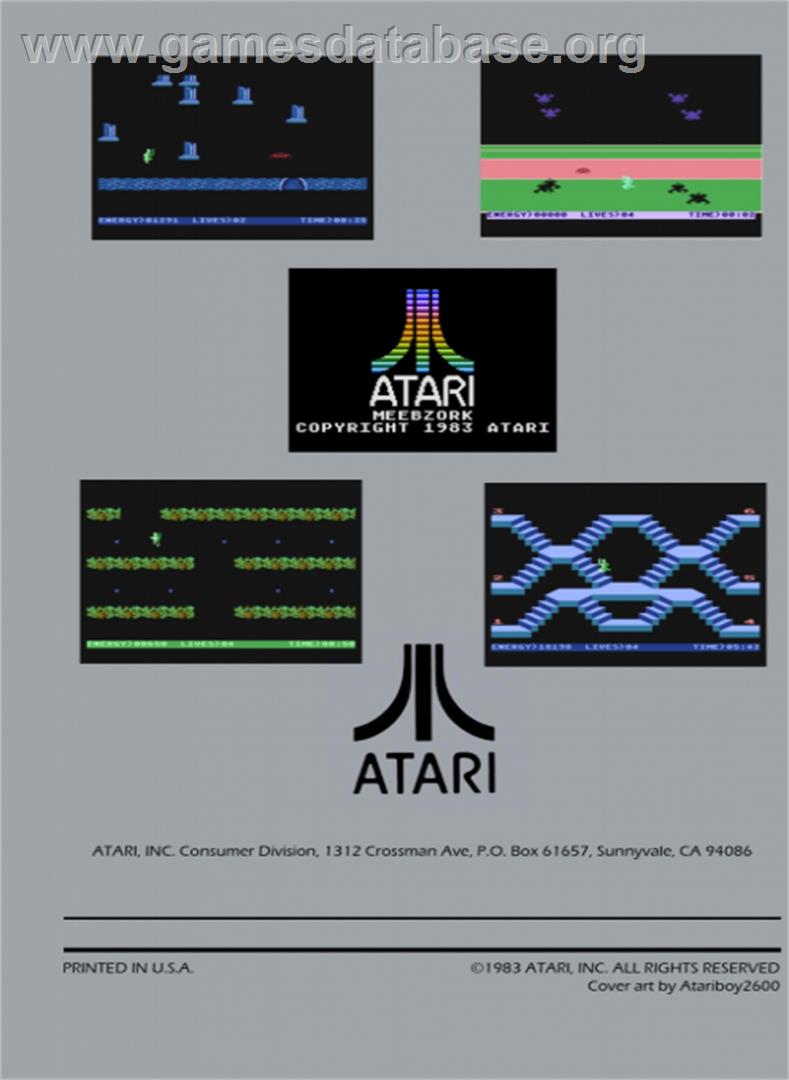 Meebzork - Atari 5200 - Artwork - Box Back