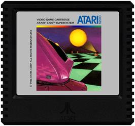 Cartridge artwork for Ballblazer on the Atari 5200.