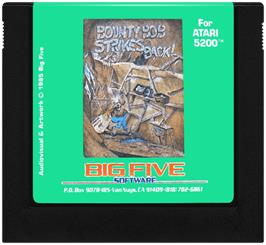 Cartridge artwork for Bounty Bob Strikes Back! on the Atari 5200.