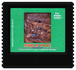 Cartridge artwork for Bounty Bob Strikes Back on the Atari 5200.