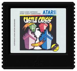 Cartridge artwork for Castle Crisis on the Atari 5200.