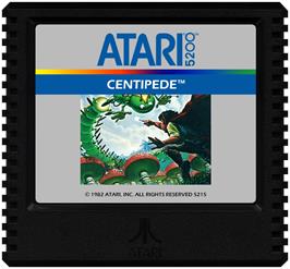 Cartridge artwork for Centipede on the Atari 5200.