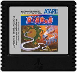 Cartridge artwork for Dig Dug on the Atari 5200.