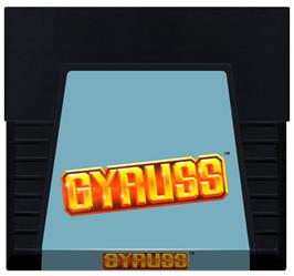 Cartridge artwork for Gyruss on the Atari 5200.