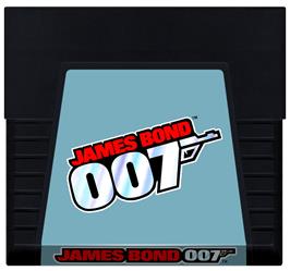 Cartridge artwork for James Bond 007 on the Atari 5200.