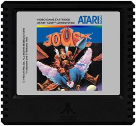 Cartridge artwork for Joust on the Atari 5200.