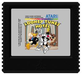 Cartridge artwork for Looney Tunes Hotel on the Atari 5200.