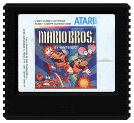 Cartridge artwork for Mario Bros. on the Atari 5200.