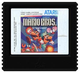 Cartridge artwork for Mario Bros. on the Atari 5200.