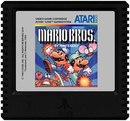 Cartridge artwork for Mario Bros. on the Atari 5200.