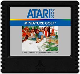Cartridge artwork for Miniature Golf (Prototype) on the Atari 5200.