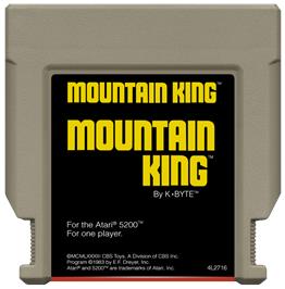 Cartridge artwork for Mountain King on the Atari 5200.