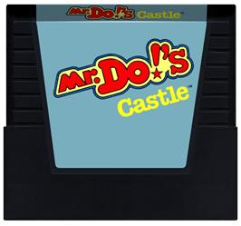 Cartridge artwork for Mr. Do!'s Castle on the Atari 5200.