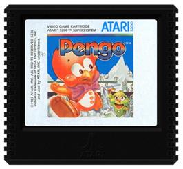 Cartridge artwork for Pengo on the Atari 5200.