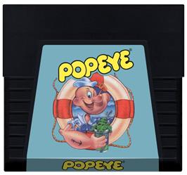 Cartridge artwork for Popeye on the Atari 5200.