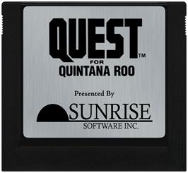 Cartridge artwork for Quest For Quintana Roo on the Atari 5200.