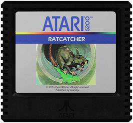 Cartridge artwork for Ratcatcher on the Atari 5200.