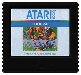 Cartridge artwork for RealSports Football on the Atari 5200.