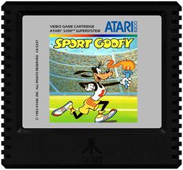 Cartridge artwork for Sport Goofy (Prototype) on the Atari 5200.