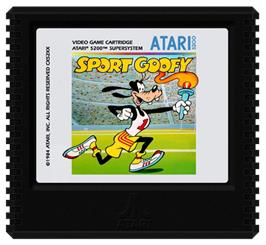 Cartridge artwork for Sport Goofy on the Atari 5200.